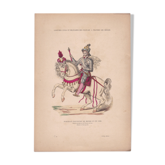 An illustration, a period image: publisher f . roy civilian and military costumes henry iv