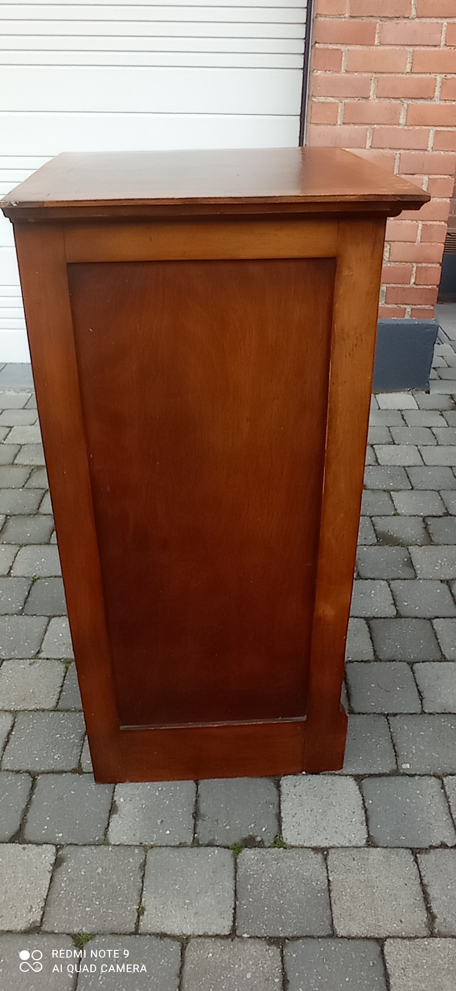 Old cabinet wooden curtain binder