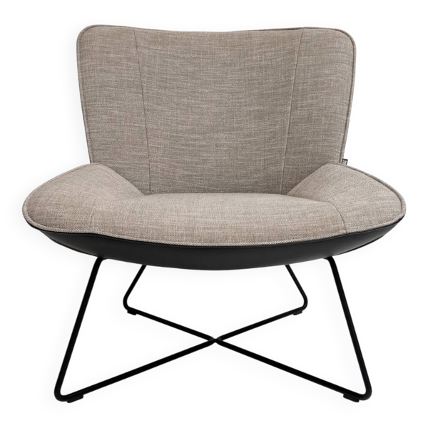 Chaise en cuir Rolf Benz 383 par Joachim Nees, après 2000