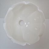 Suspension opaline flower and vintage brass