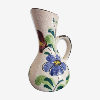 Vase avec anse en céramique West Germany