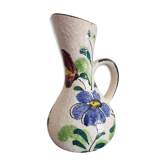 Vase with ceramic handle West Germany