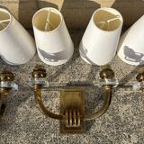 Antique Art Deco wall sconces attributed to Jacques Adnet.
