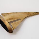 Vintage sailboat 1970 golden brass