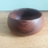 Turned wood bowl
