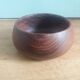 Turned wood bowl