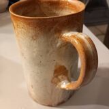 Pichet/pot à eau ou à lait, ancien, en grès vernisse