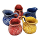 Lot de 5 verseuses anciennes onnaing barbotine crémier saucière