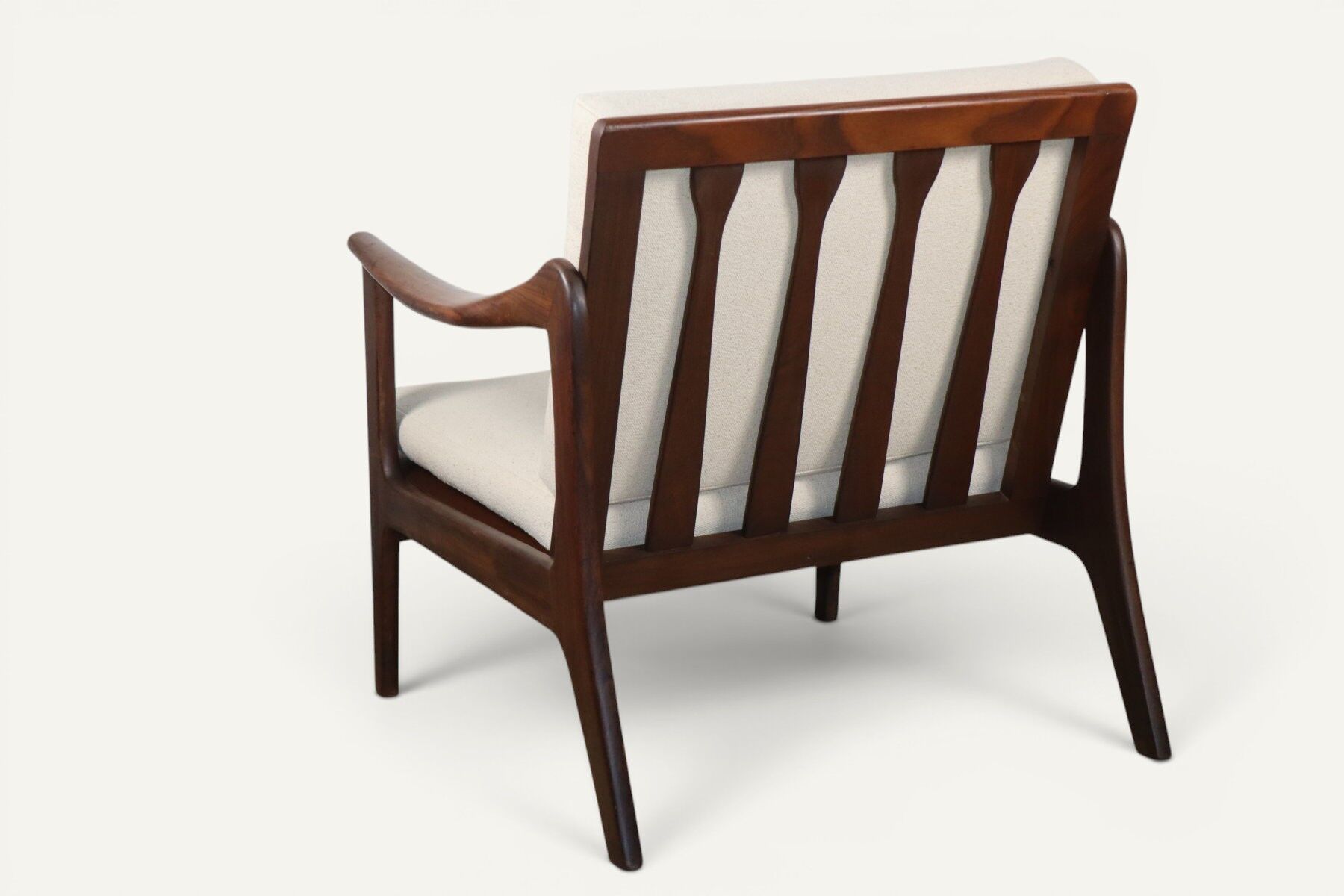 Scandinavian lounge chair in solid teak, 1960s