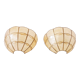 Paire d'appliques en nacre coquillage