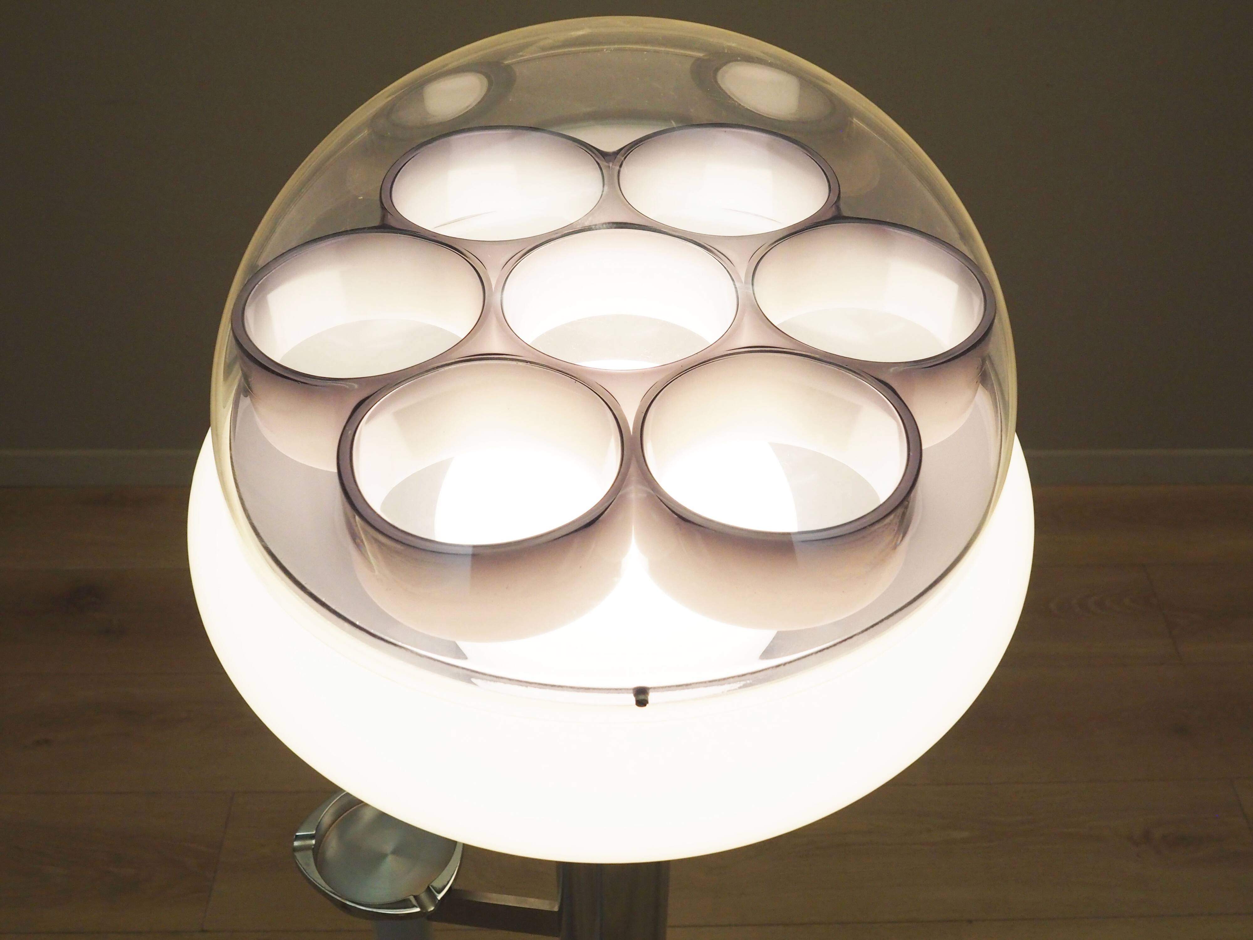 Floor lamp with ashtray, Space Age design, 1960s, production: Italy