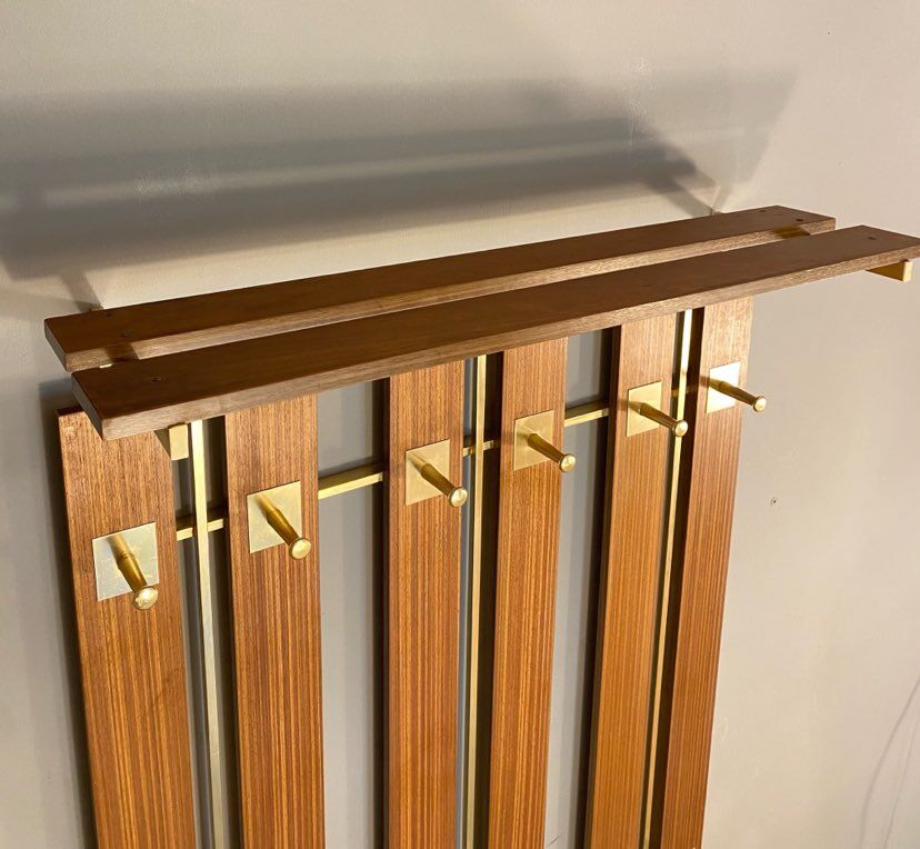 Wall hanger for clothes vintage teak 60