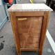 Commode chiffonnier style Louis xv marqueterie plateau marbre