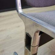 Grey aluminium bench, Danish design, 1960s, production: Denmark
