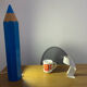 Stone pencil lamp Sala for Vilac Vintage minimalist 80s
