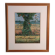 Landscape and exotic birds, signed Iwao Nakajima.