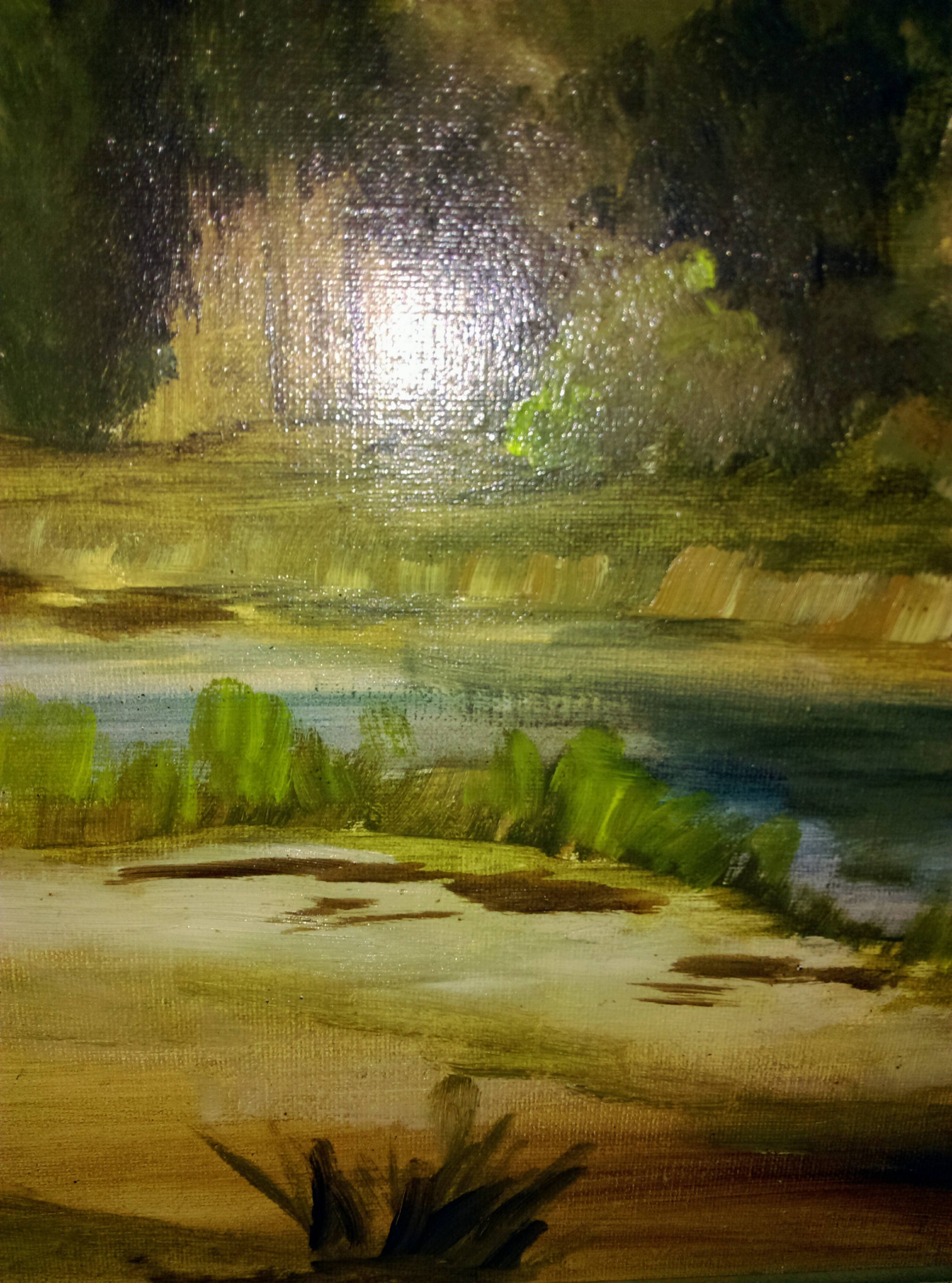 Oil on canvas signed (hardy)