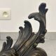 Beautiful pair of bronze andirons - 19th century