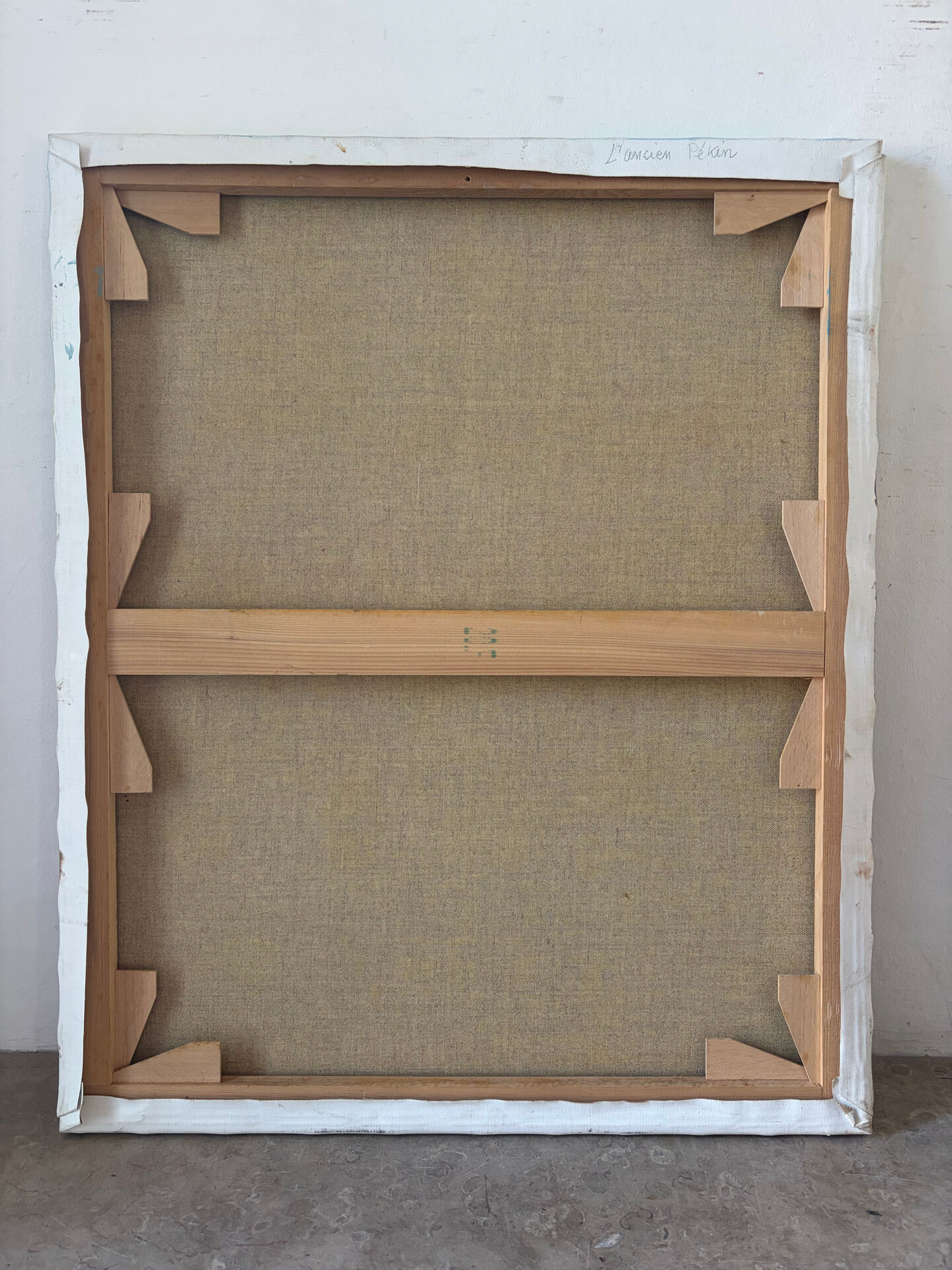 Scène de rue chinoise, huile sur toile signée