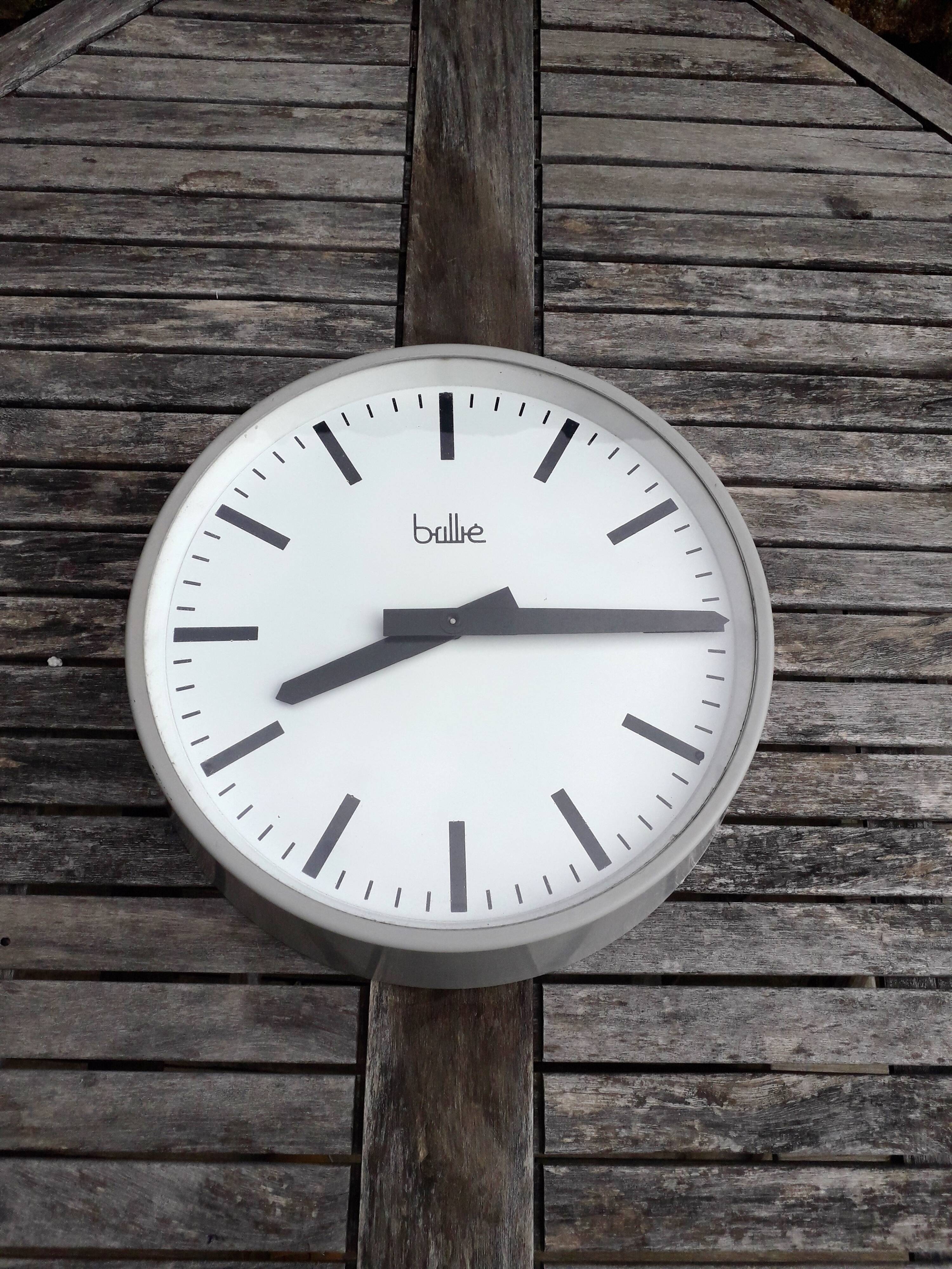 Brillié factory / industrial wall clock - satellite - 1950s