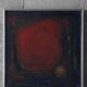 Eke Bjérén, Röd Aften, Huile sur toile, 1962, Encadrée