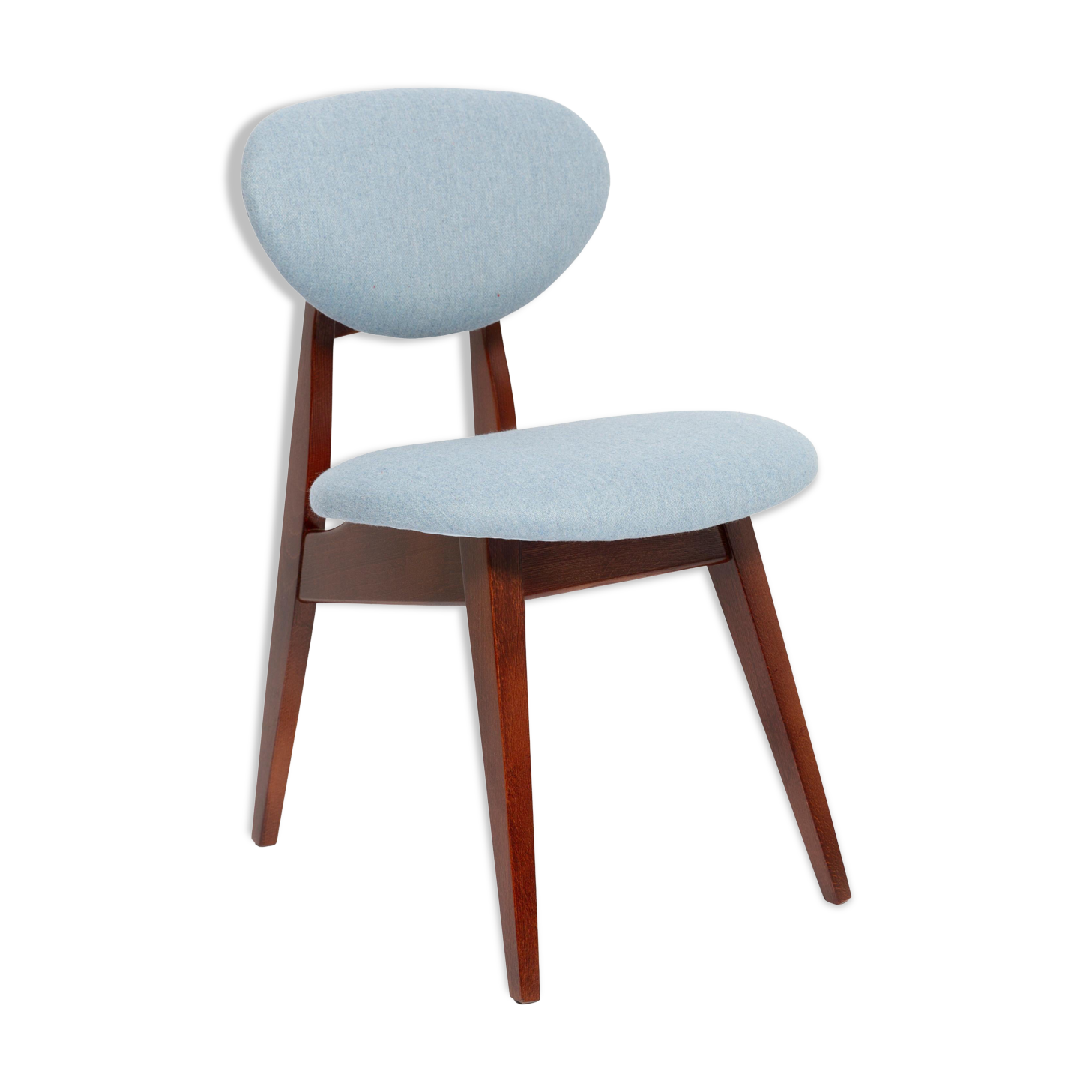Blue Mushroom Chair Mid-Century, Type 200/128, by J. Kedziorek, Europe, 1960s