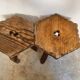Duo of wooden mountain stools