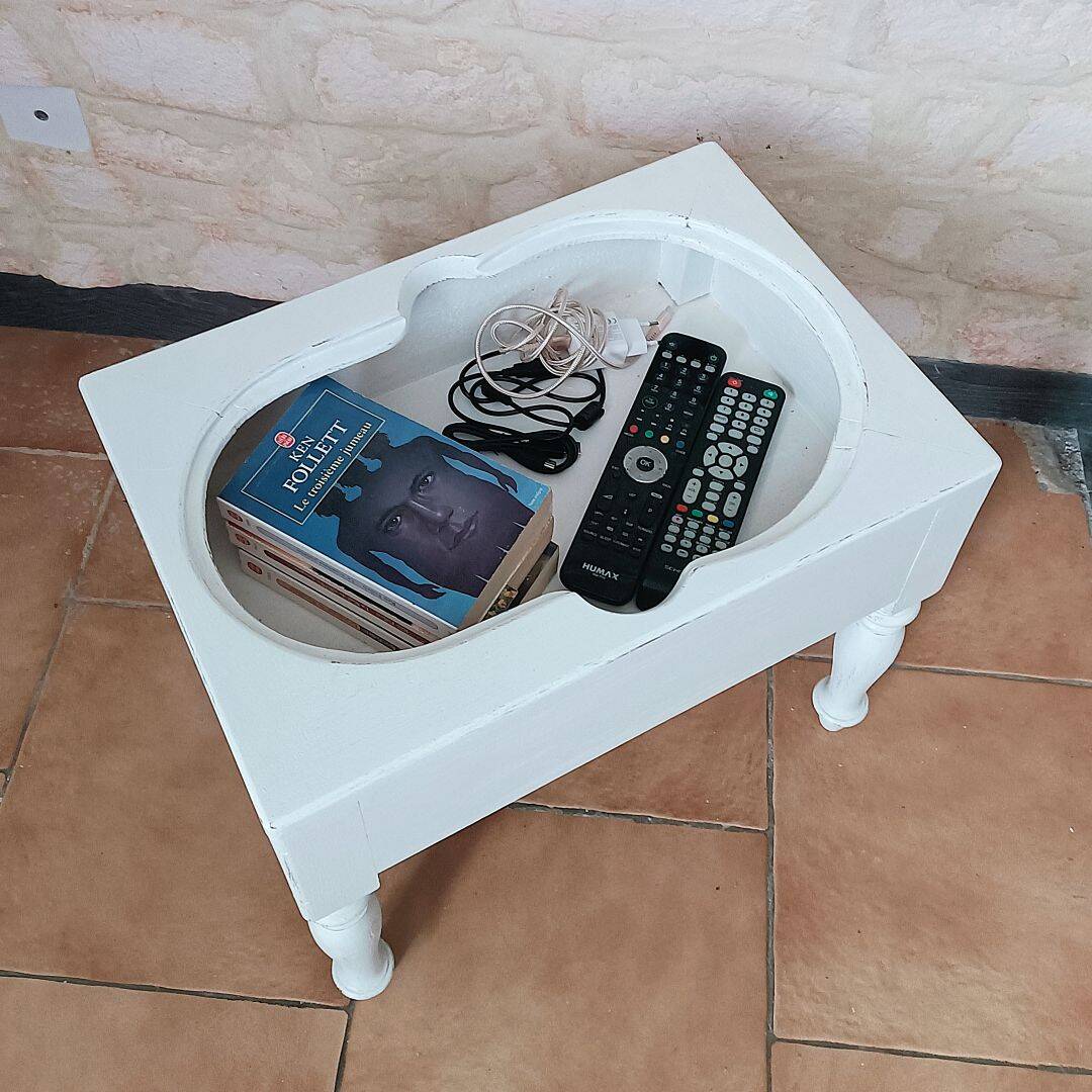 Modern storage stool - unique piece
