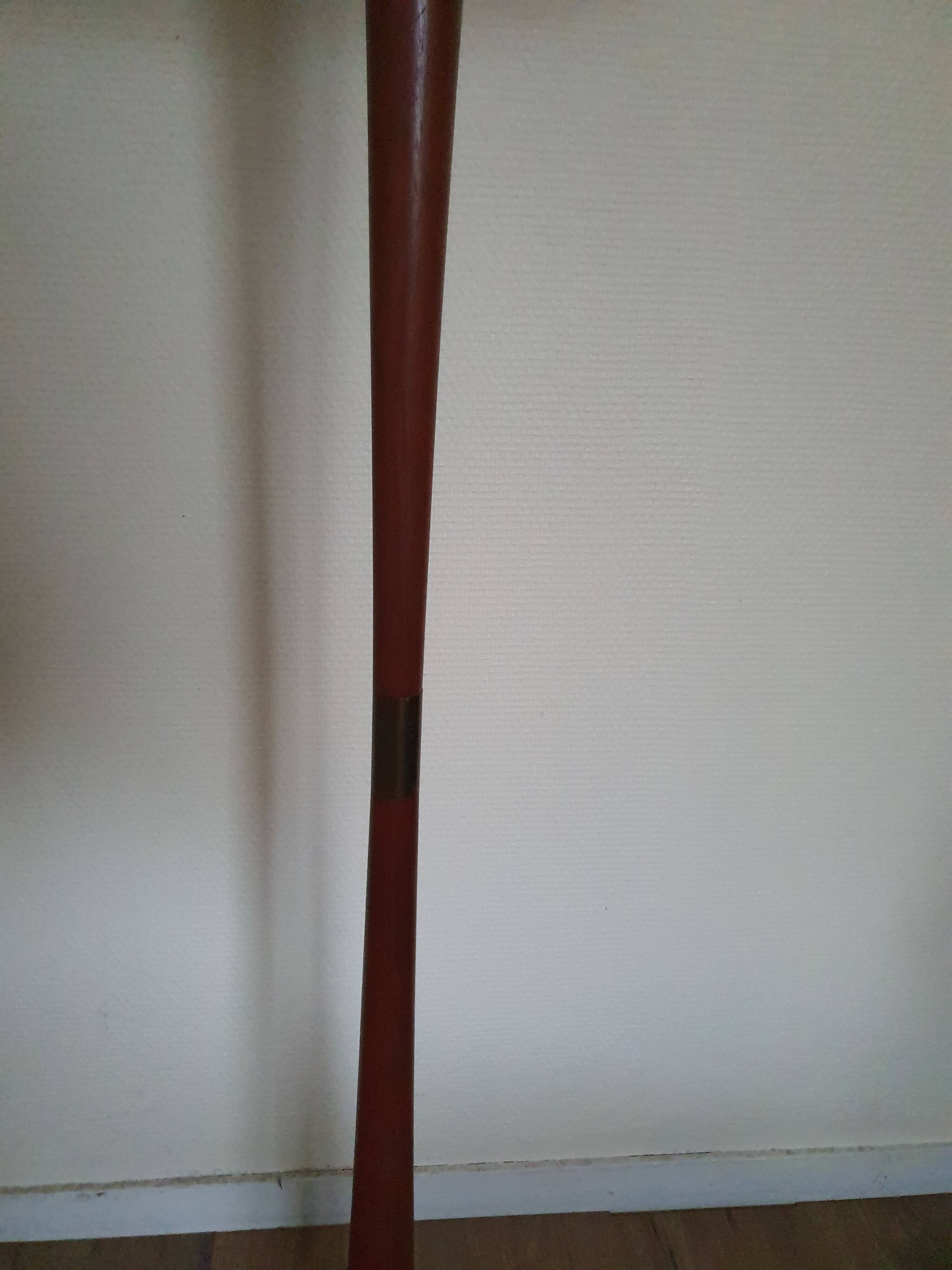 Scandinavian Diabolo teak floor lamp