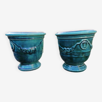 Pair of Anduze flowerpots