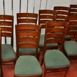Series of 10 rosewood chairs