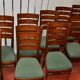 Serie de dix chaises palissandre
