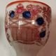 Rare 4 Porte-œufs / Coquetiers Antiques, Japonais, en porcelaine peints à la main