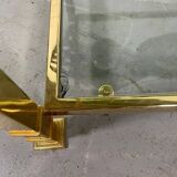 Vintage two-tier glass coffee table