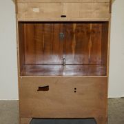 Wooden buffet TV in yew Abbey Craft Mid-Century Modern Sheraton details