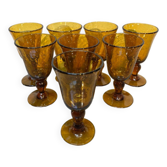 BIOT style stemmed glasses