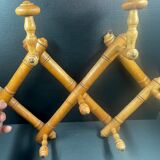 Bamboo imitation wooden coat rack and hat rack