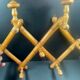 Bamboo imitation wooden coat rack and hat rack