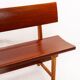 Large Solid Wooden Bench,1960s, Belgium
