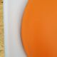 Chaise pivotante vintage pied tulipe orange
