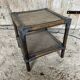 Bamboo Bedside Table + Caned Trays 1960 Vintage #D543