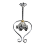 Charming Art Deco Barovier & Toso pendant light chandelier Murano glass, 1950s