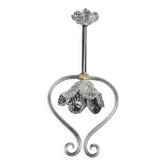 Charming Art Deco Barovier & Toso pendant light chandelier Murano glass, 1950s