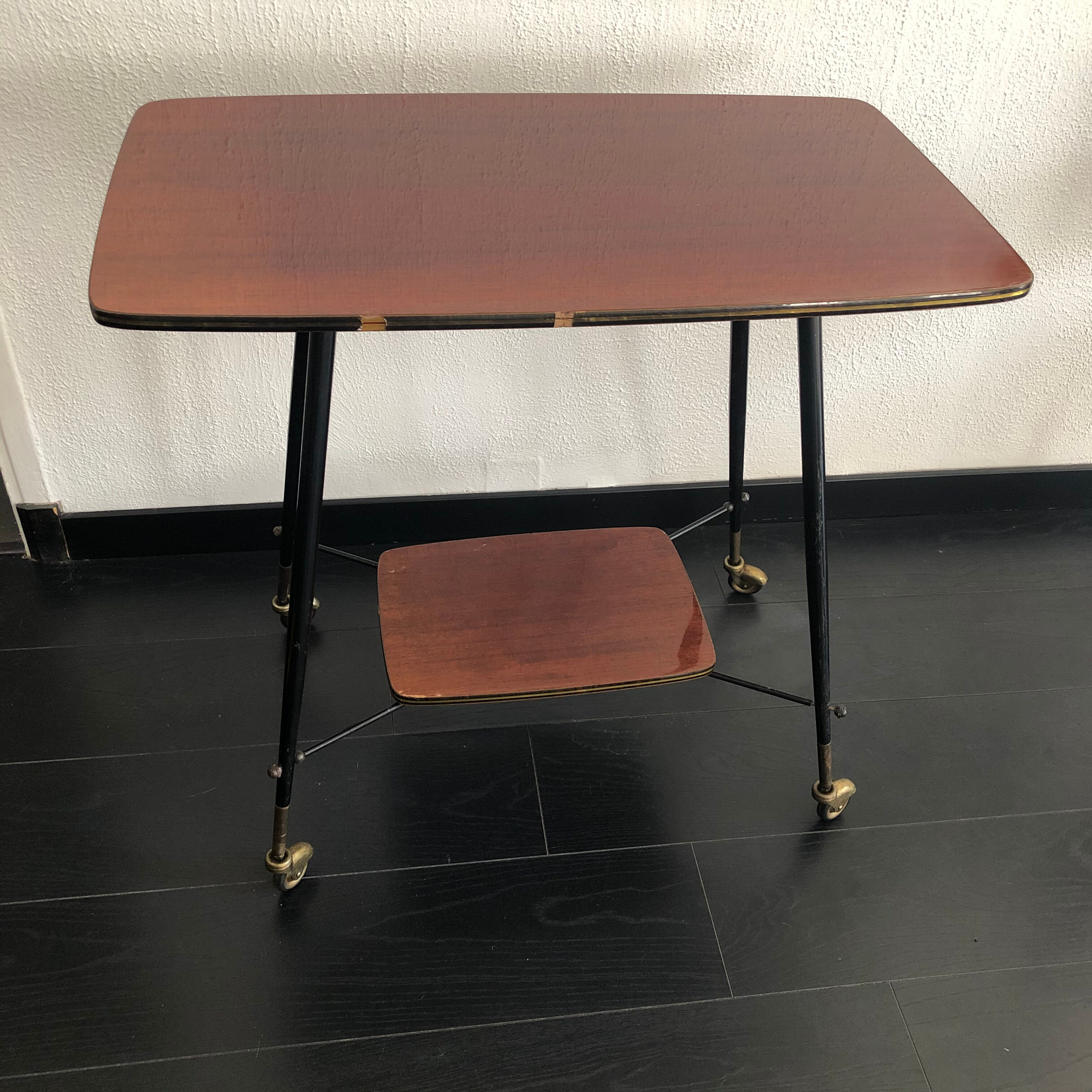 Meuble télévision vintage 1960 mélaminé