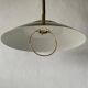 Suspended lamp in chrome and gold metal by TZ, 1970s, Germany.