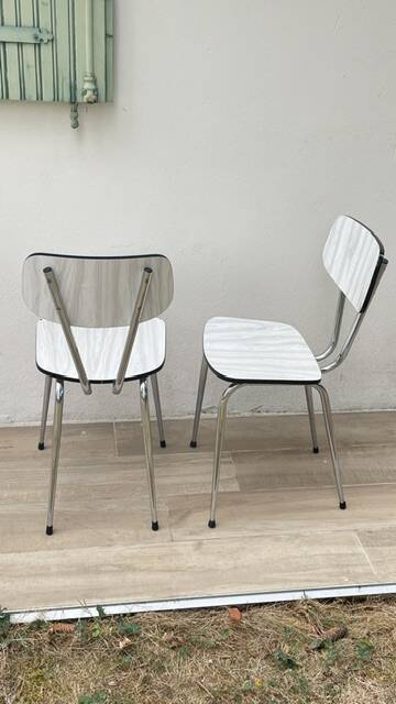 Pair of VINTAGE Formica CHAIRS