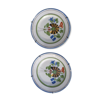 2 decorative plates