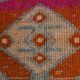 Orange & Green Turkish Runner Rug, 84x368Cm
