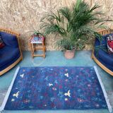 Nepalese rug 165x95 cm oriental, chinese, tibetan, tribal, blue, pink, red