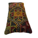Vintage turkish kilim cushion cover , 30 x 60 cm